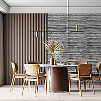 Самоклеюча 3D панель 19600x700x3мм Дерево Зебра SW-00001475, фото 7