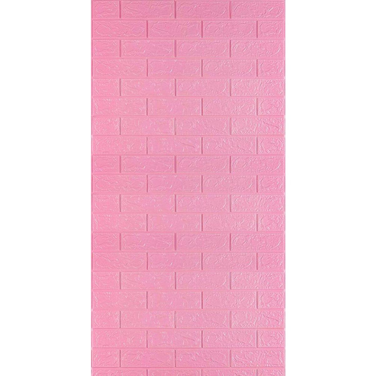 Самоклеюча 3D панель під Рожеву Цеглу 3080x700x3мм SW-00001757, фото 1