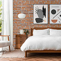 Самоклеюча 3D панель3080x700x3мм Руда Катеринославська Цегла SW-00001762, фото 7