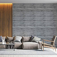 Самоклеюча 3D панель під дерево кольору зебри 2800x700x3мм SW-00001769, фото 6