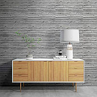 Самоклеюча 3D панель під дерево кольору зебри 2800x700x3мм SW-00001769, фото 8