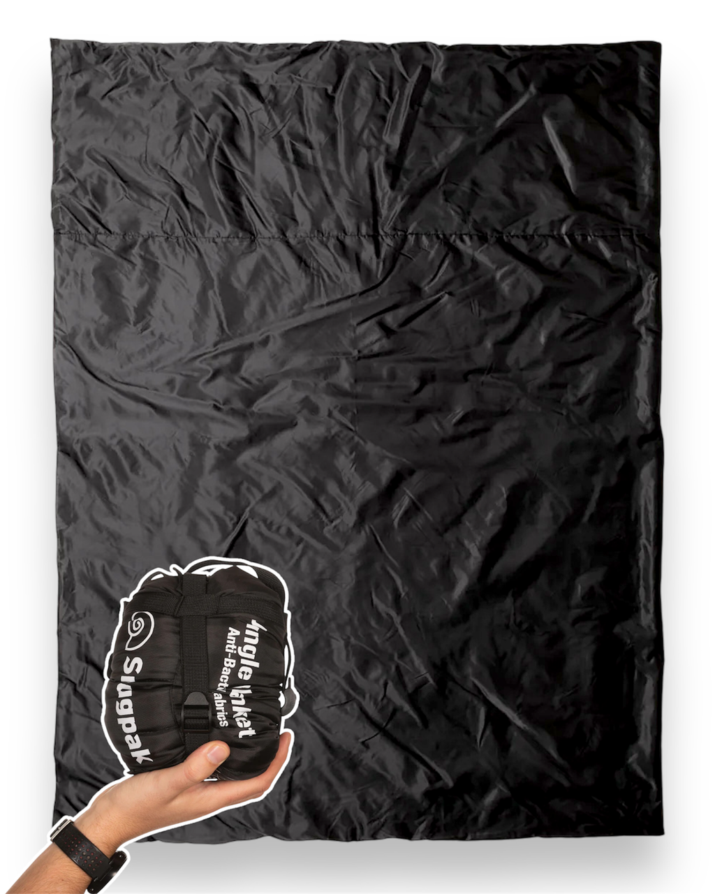 Ковдра тактична зимова ультралегка Snugpak Jungle 193x163 см, чорний, фото 1