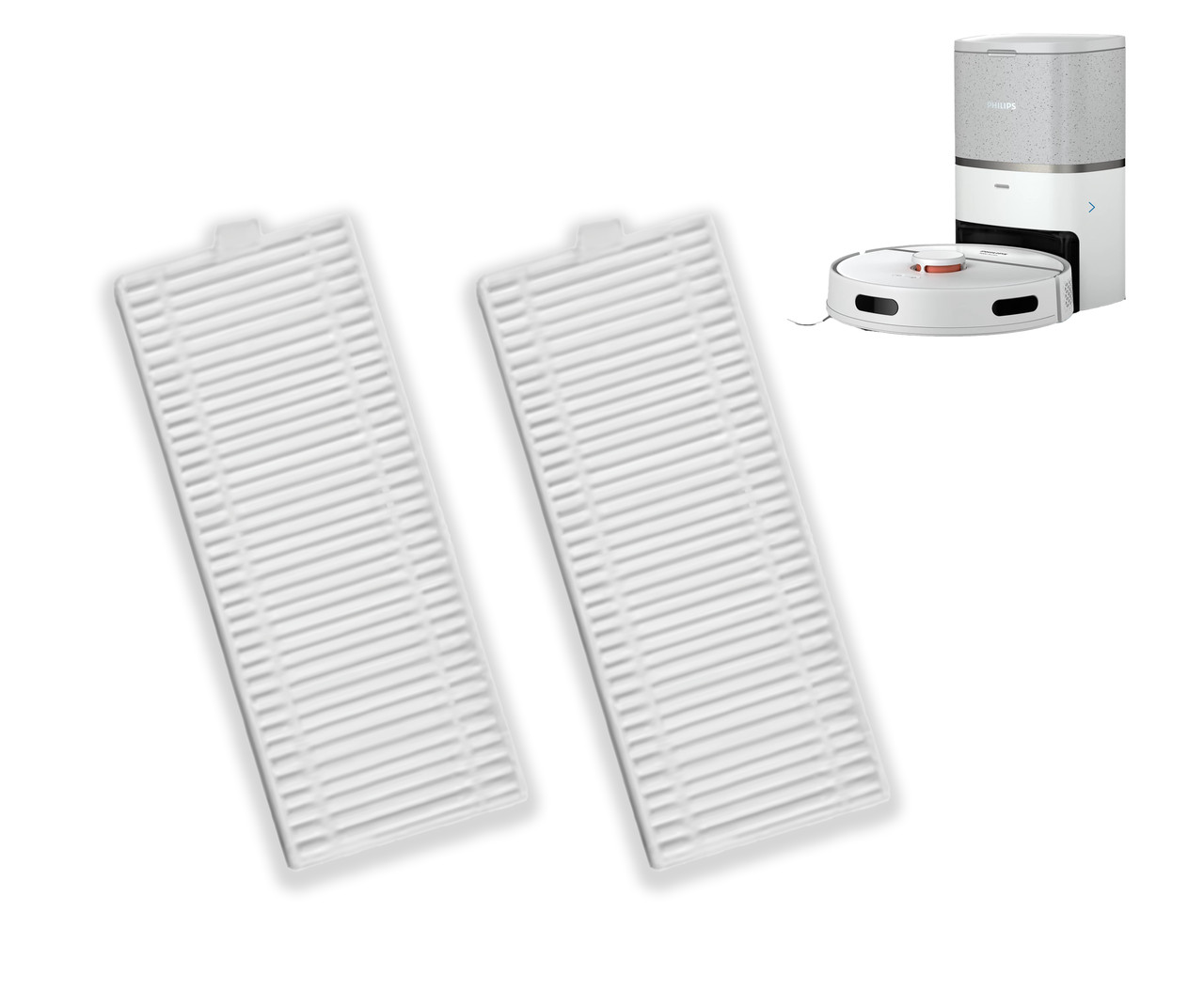 Набір фільтрів НЕРА (2 шт.) сумісних з Philips Homerun серії 3000 / 2000 XU2000/10, XU2000/20, XU2100/10, фото 1