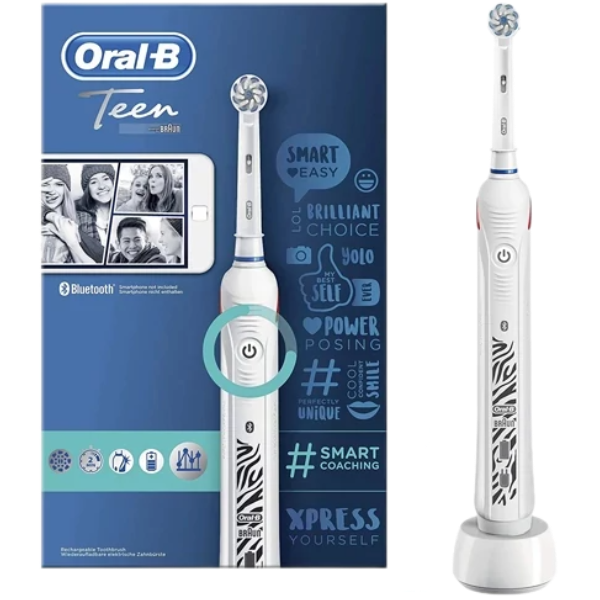 Електрична зубна щітка дитяча Oral-B D601.523.3 Teenager White 12+