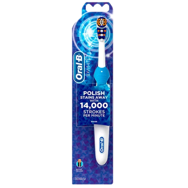 Електрична зубна щітка Oral-B B1010F Cross Action 3D White на батарейці