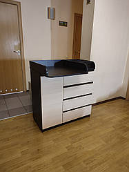 Сповивальний комод 4+1 Лайт з органайзером Венге Магія+Дуб молочний