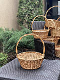 Корзина подарункова плетена з лози. Арт:30110, фото 3
