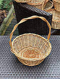Корзина подарункова плетена з лози. Арт:30110, фото 6