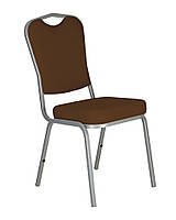 Стілець банкетний BC-11 alu екошкіра Eco-31 темно-коричнева (Новий Стиль ТМ)