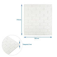 Панель стінова 3D 700х770х2мм Білий SW-00001914, фото 3