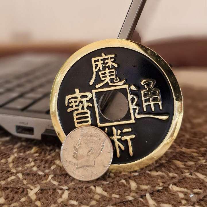 Монета Jumbo Chinese 3 Coin (brass/black)