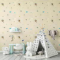 Панель стінова 3D 700х700х4мм Зірки та місяці на бежевому фоні SW-00001971, фото 7