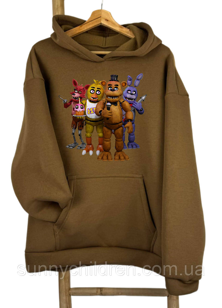Флісова толстовка FNAF (5 Ночей у Фредді) | Мерч ФНАФ для дітей та підлітків