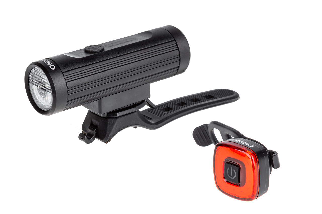 Фонарик на велосипед ліхтарик фара передня ONRIDE Rave (700 lm, 2600 mAh, Type-C) + ONRIDE Bagel (30 lm, 300 mAh, Type-C), фото 1