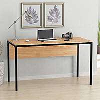 Сучасний письмовий стіл мінімалізм без тумб L-2p Loft Design Дуб Крафт Золотий