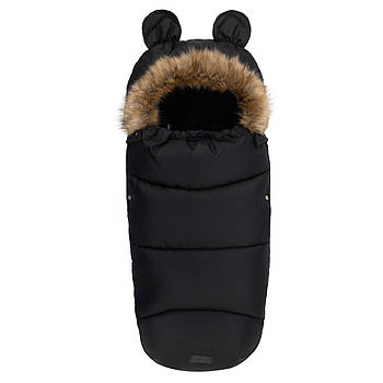 Зимовий конверт для дитини MoMi Sleeping bag black