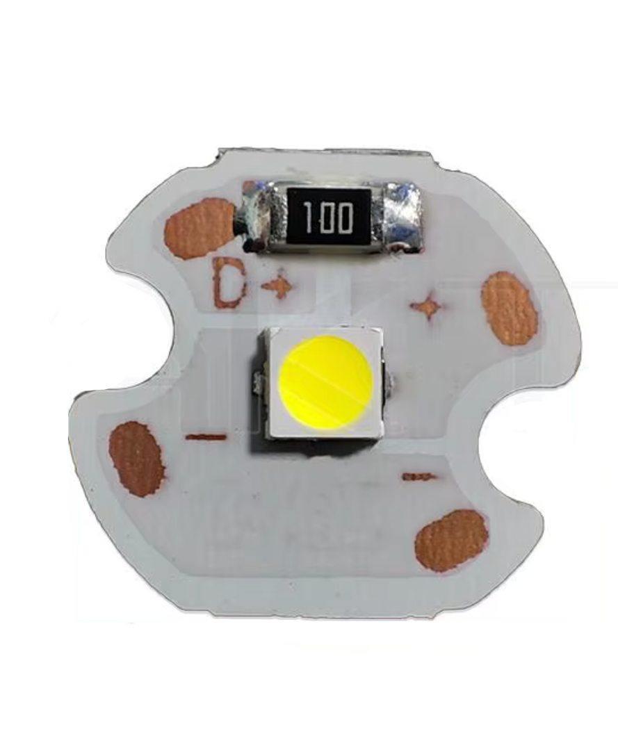 Світлодіодний LED-модуль 1Вт, 14мм, 3/5В, теплий білий