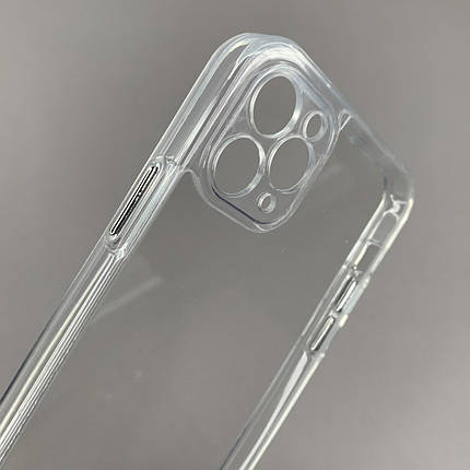 Чохол для Apple iPhone 11 Pro Max чохол з металевими кнопками на телефон айфон 11 про макс прозорий q01r, фото 2