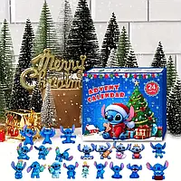 Набір із 24 шт міні-фігурок Діснея Стіча Адвент-календар Різдвяний Стич колекційні фігурки Стіч