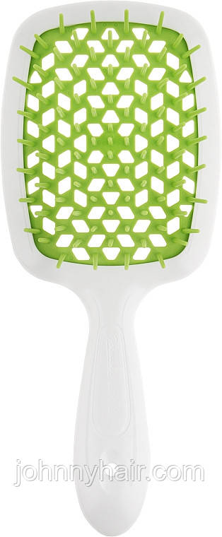 Щітка Janeke Superbrush SP226BIAVER біла (зелена серединка), фото 1
