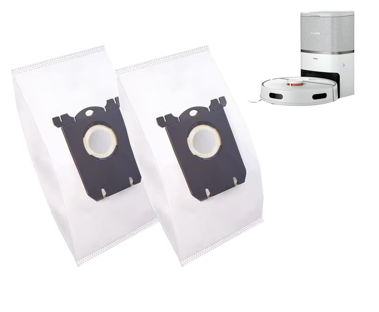 Комплект пилозбірних мішків (2 шт.) сумісних з Philips Homerun серії 3000 / 2000 / XU2000/10, XU2000/20, XU2100/10, фото 1