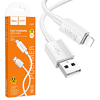 Кабель USB-Lightning Hoco X107 (2,4A/1м) білий
