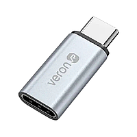 Перехідник Veron CL-OT04 Type-C/Lightning (60W) сірий