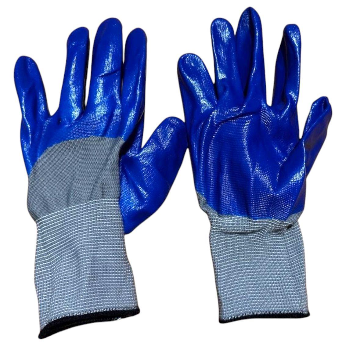 Рукавички Tomik (повний залив) сіро-сині, робочі рукавички