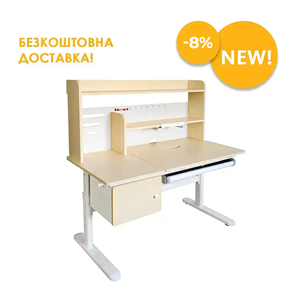 Парта для школяра Cubby Toru Grey, фото 1