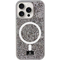 TPU чохол Bling World Rock Diamond with MagSafe для Apple iPhone 14 Pro (6.1") Grey