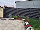 Паркан Жалюзі Basic металевий (товщина 0,5 мм) без рамки, фото 4