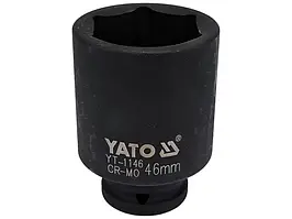 Головка торцева ударна 6-гранна 3/4" глибока 90 мм YATO 46 мм