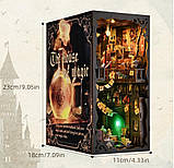 Бук Нук Дім магії Гаррі Поттера 3D Інтер'єрний конструктор The House of Magic Book Nook SL-08, фото 10