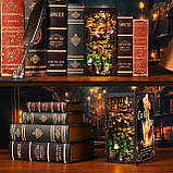 Бук Нук Дім магії Гаррі Поттера 3D Інтер'єрний конструктор The House of Magic Book Nook SL-08, фото 11