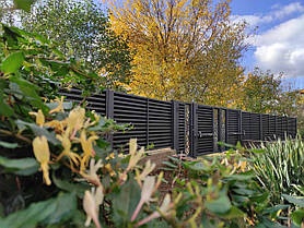 Паркан Жалюзі Basic металевий (товщина 0,5 мм) з рамкою