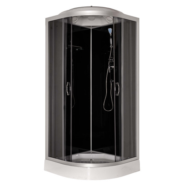 Душовий бокс Delfi V61 90х90х220, низкий піддон, тоноване скло 4 мм, без форсунок, без електроніки, фото 1