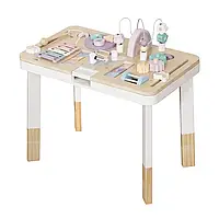 Столик дитячий інтерактивний 2в1 AVKO навчальний для дітей R_2474 Білий