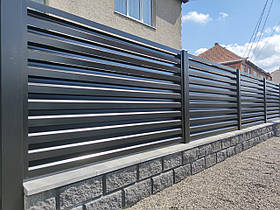 Паркан Жалюзі Pipe HIGH металевий (товщина 0,45 мм)