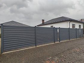 Паркан Жалюзі Pipe металевий (товщина 0,7 мм)