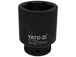 Головка торцева ударна 6-гранна 3/4" глибока 90 мм YATO 50 мм