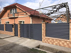 Паркан Жалюзі Pipe металевий (товщина 0,5 мм)