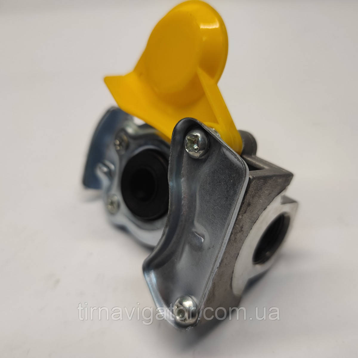 Пневмоз'єднання з клапаном М22 жовте, фото 1