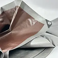 Тент Plandeka Gruba Сіро-Коричневий 210 г/м² 5×6 м Універсальний тент для автомобіля