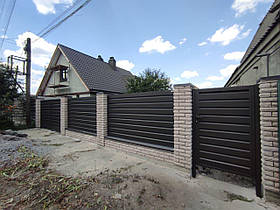 Паркан Жалюзі Pipe металевий (товщина 0,45 мм)