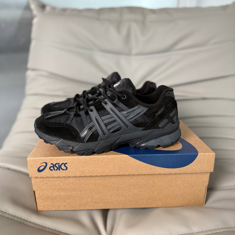 Термо кросівки Asics Gel-Sonoma 15-50 gtx termo Black Чоловічі зимові Асікс Гель Сонома Гортекс чорні теплі осінь зима