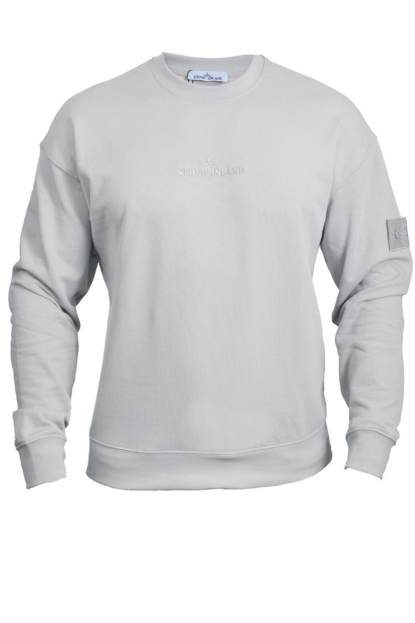 Світшот чоловічий Stone Island 25-E7314 світло-сірий