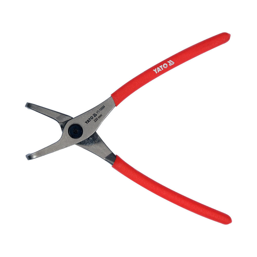 Щипці SEGERA для стопорних кілець гнуті під 90° стискні (l= 220 мм) розведення 40-100 мм Yato YT-19994, фото 1