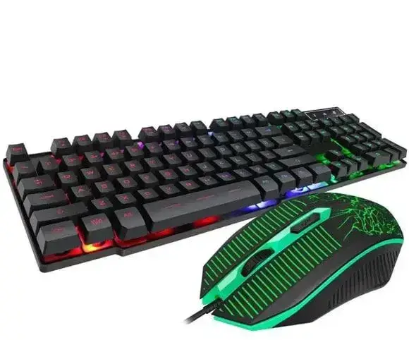 Комплект игровая клавиатура и мышь с RGB-подсветкой на 104 клавиши с ...