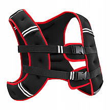 Жилет-обважнювач для тренувань 4FIZJO 5 кг Black/Red (P-5905973402156), фото 4