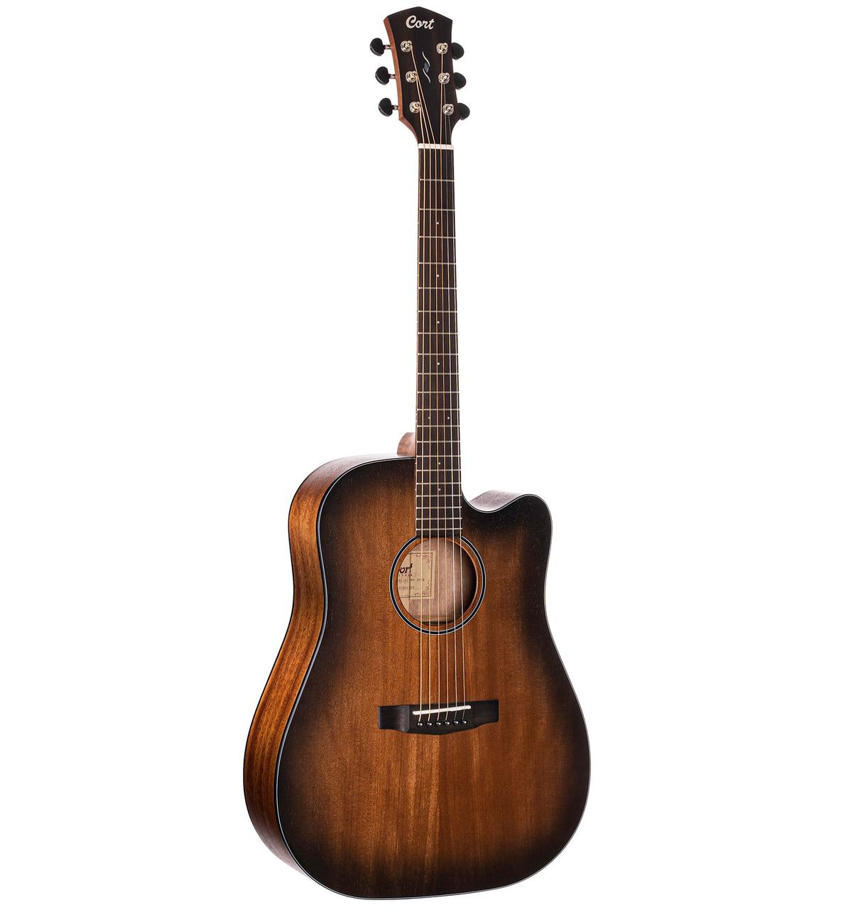 Електро-акустична гітара CORT CORE-DC MAHOGANY (OPEN PORE BLACK BURST)